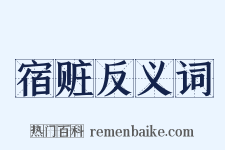 宿赃反义词是什么意思的图片